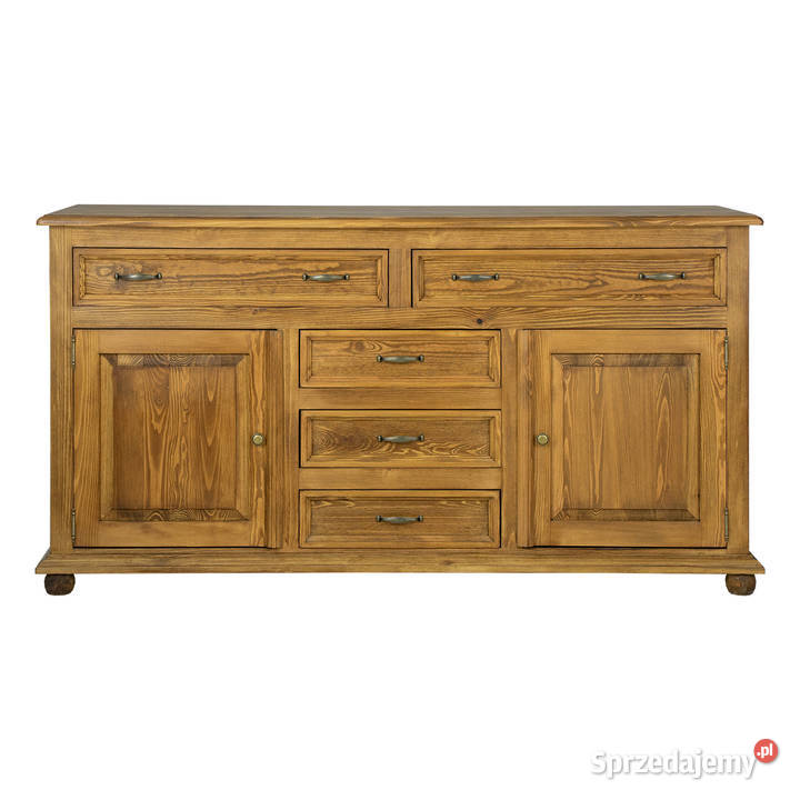 Komoda w stylu vintage retro z litego drewna 167cm Maków Podhalański sprzedam