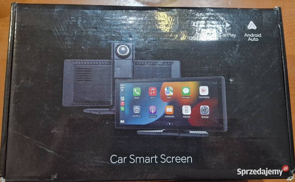Przenośny Ekran 10 Carplay Android Auto Kamera Damasławek