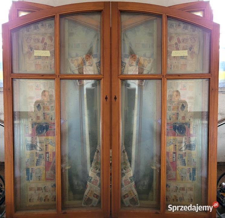 okno okna drewniane 197x213 dwuskrzydłowe 3 opolskie Turawa