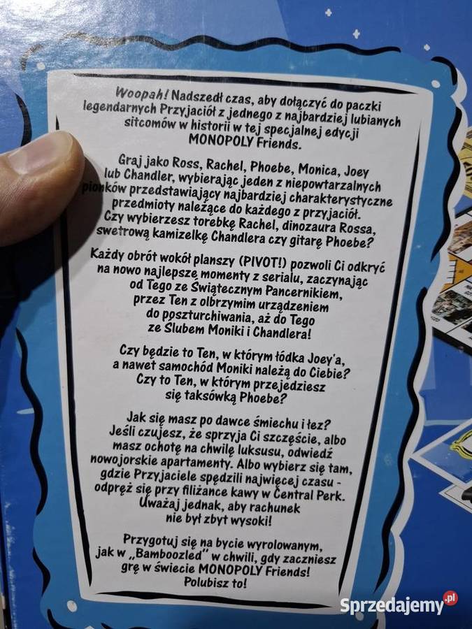 Monopoly Przyjaciele gra małopolskie Kraków