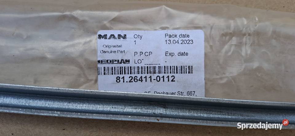 MAN RAMIE RAMIĘ CIĘGNO POPRZECZKA MECHANIZMU Bieleń