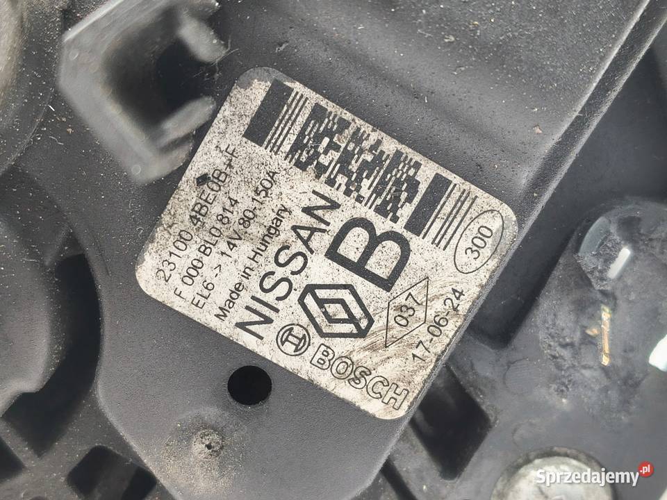 ALTERNATOR Nissan Qashqai II 12 DIGT bosch Chełm