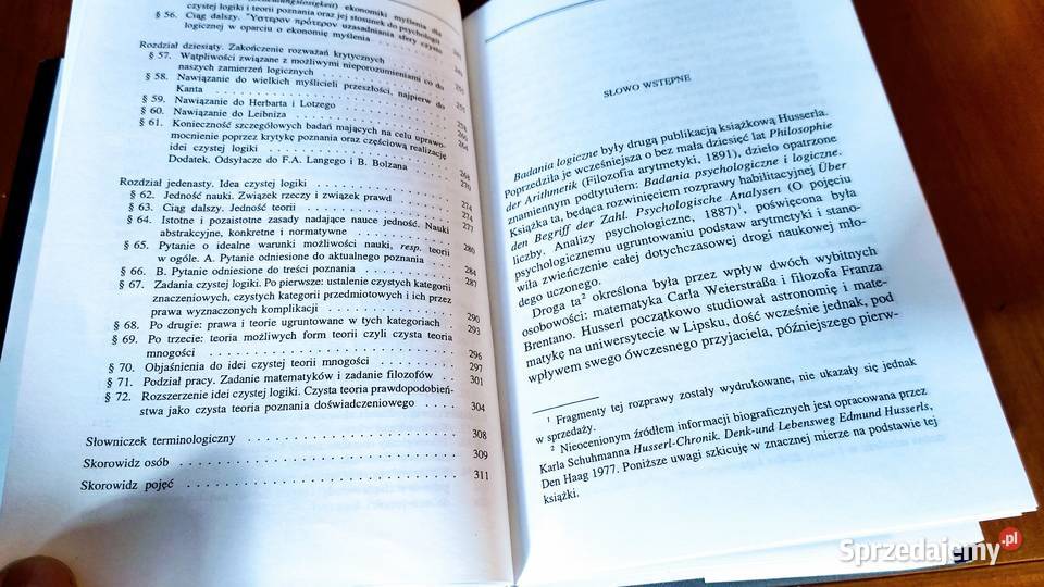 Badania logiczne Tom 1 Prolegomena do czystej Gdańsk