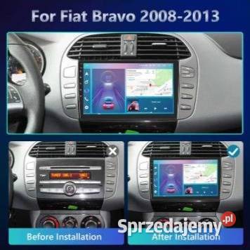 Radio Android 13 Fiat Bravo 0813r gps wifi Car audio Ożarowice