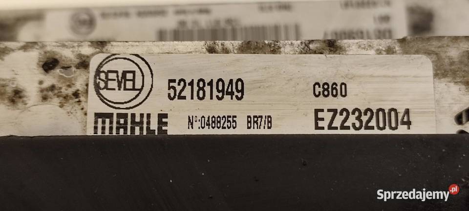 OPEL MOVANO FIAT DUCATO KOMPLET CHŁODNIC