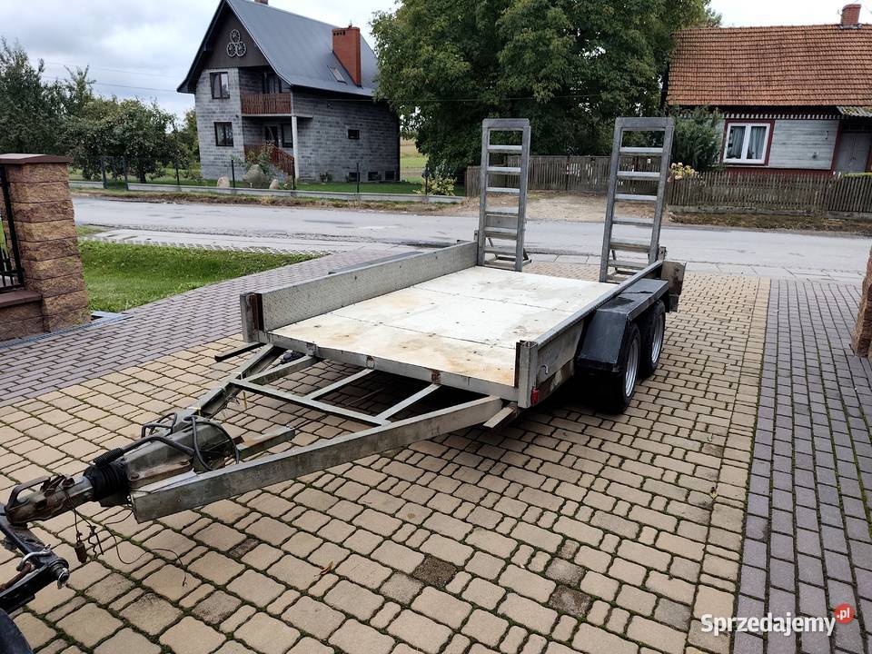 Przyczepa Dwuosiowa 2190 Pod Minikoparkę Najazdy