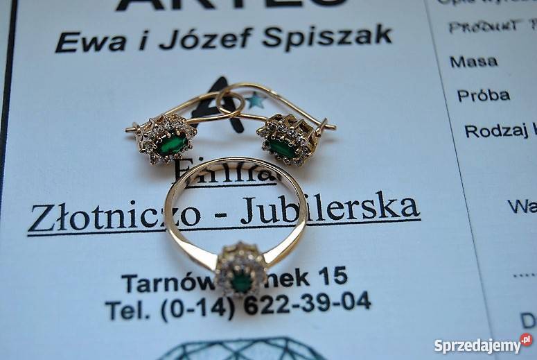 OKAZJA Sprzedam złoty komplet próby 583