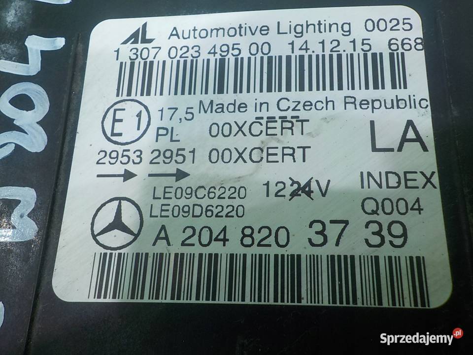 MERCEDES C W204 C204 COUPE AMG 13r XENON lampa sprzedam