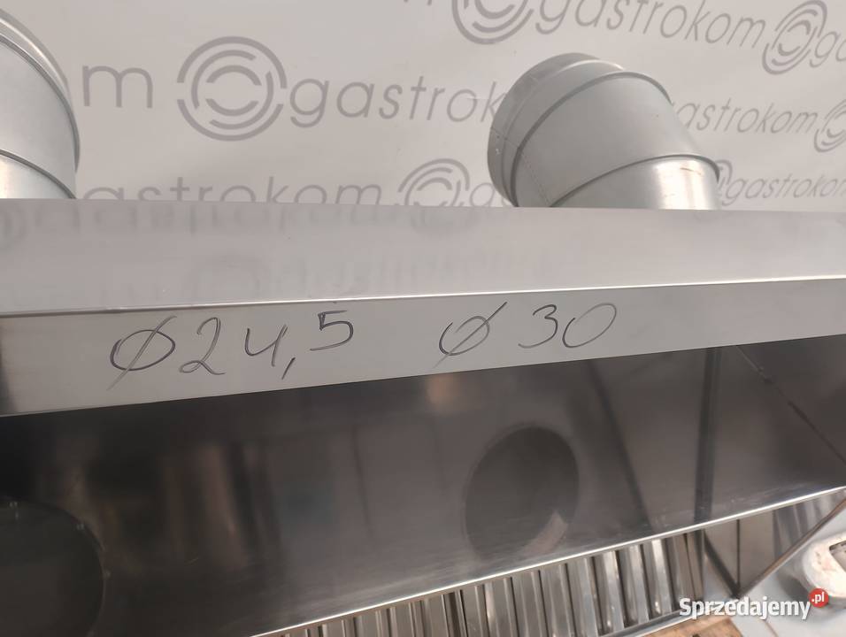 Okap przyścienny trapezowy z łapaczami Wrocław