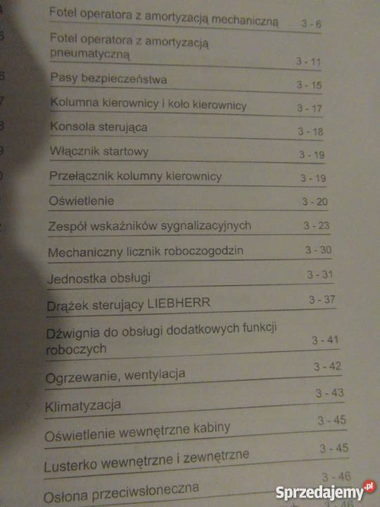 INSTRUKCJA OBSŁUGI DTR ŁADOWARKA LIEBHERR L542 i Szczecin