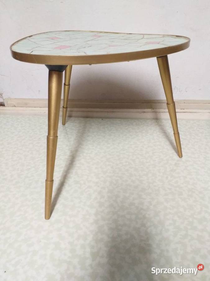 stolik kwietnik patyczak mozajka lata 70te Witnica