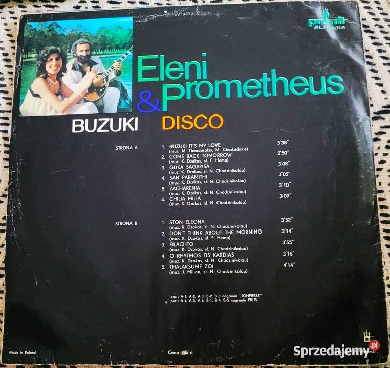 Eleni Prometheus Buzuki Disco płyta winylowa z Chełmno