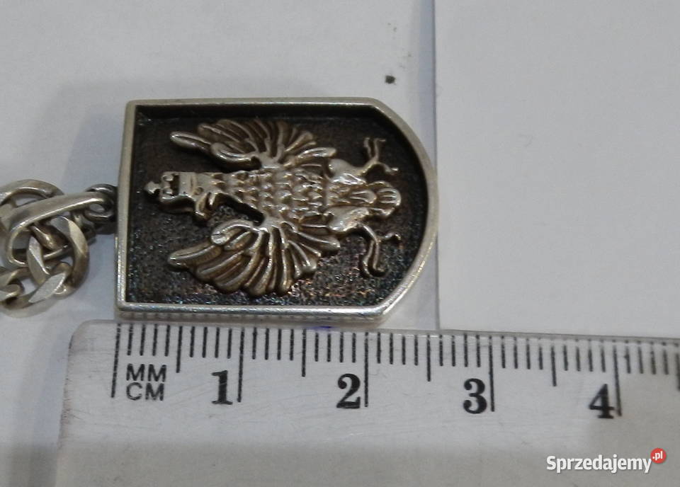 Srebrny Łańcuszek z Zawieszka Patriotyczna Z Leżajsk