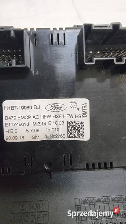 FORD FIESTA MK8 Panel klimatyzacji RAMKA kujawsko-pomorskie sprzedam