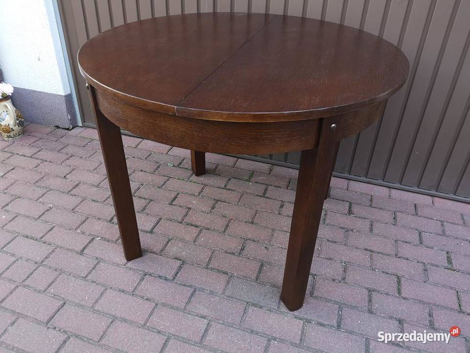 Stół ArtDeco Okrągły 100 Zgrabny Antyk Stary Swarzędz