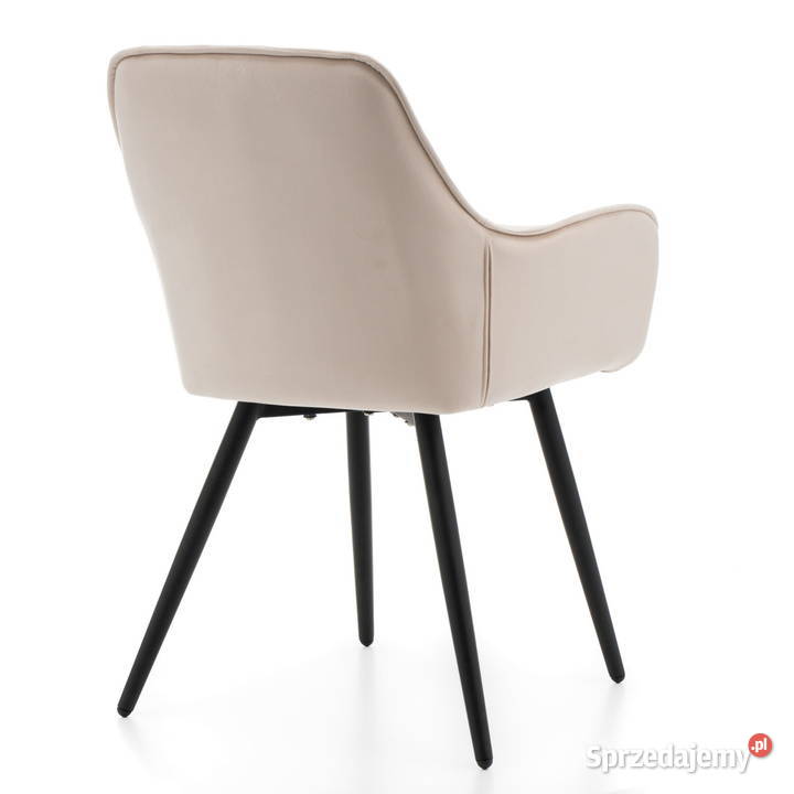 Beżowe Krzesło Tapicerowane Siena Wysyłka 24H Tarchały Małe