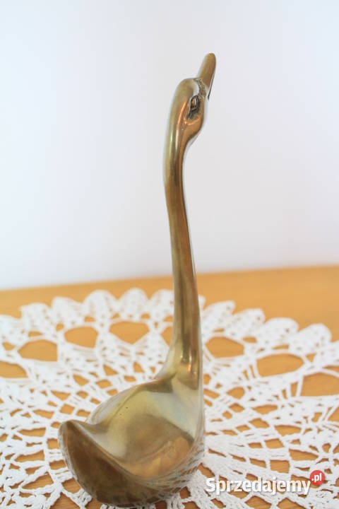 Mosiężna kaczka piękna figurka