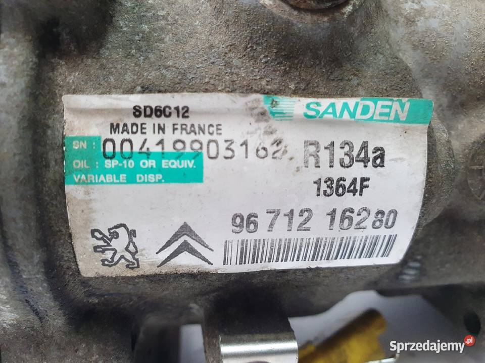 SPRĘŻARKA KLIMATYZACJI Peugeot 207 16 VTI osobowe Chełm sprzedam