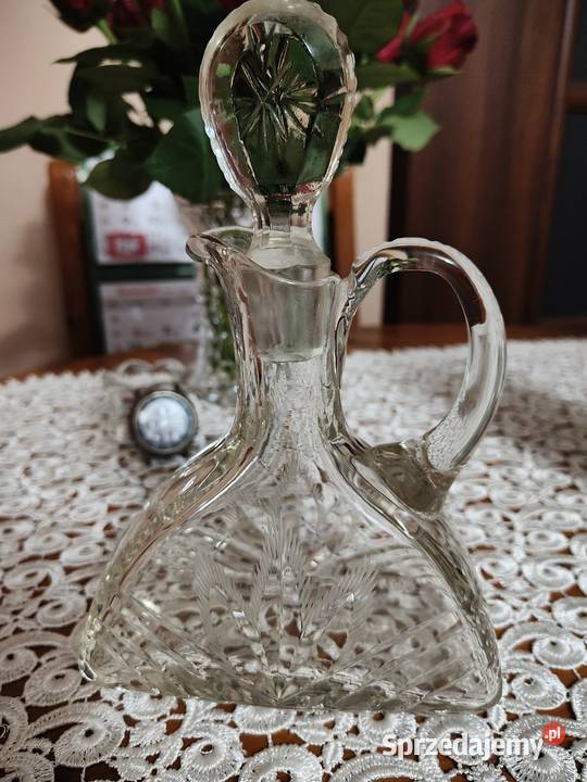 Karafka kryształowa Art deco dolnośląskie Legnica