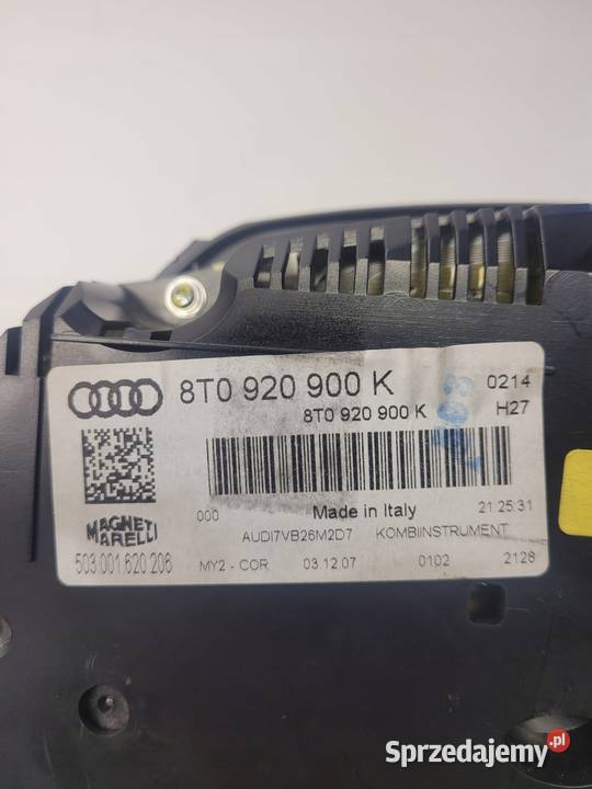 LICZNIK ZEGARY AUDI A5 8T 32 FSI 8T0920900K Przystajń