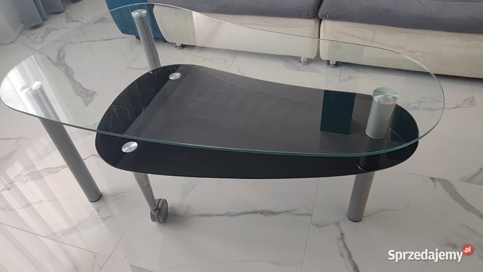 Ława podwójna szklana Jysk 70cm sprzedam