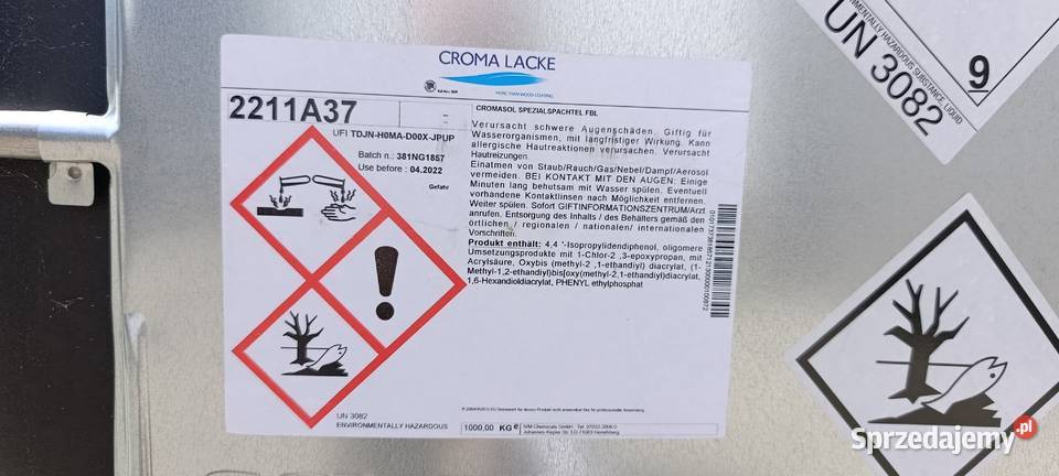 CROMASOL Spezialspachtel FBL Masa Olszowa