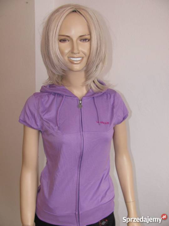 Bluza fitness z kapturem fioletowa LAGEAR fioletowy