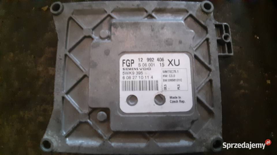 Sterownik silnika opel Zafira b 18 16v