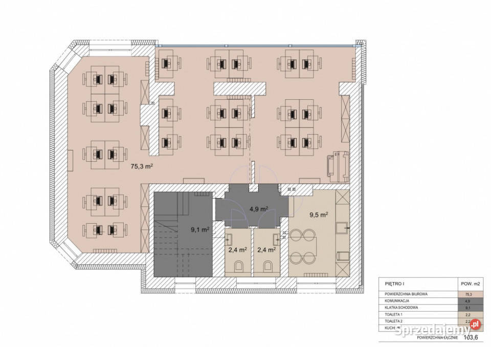 Budynek biurowy Kraków Wola Justowska 289m2