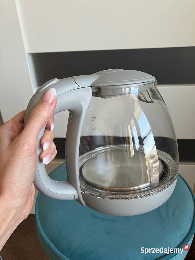 Czajnik elektryczny Adler 1L litrowy szklany Nisko