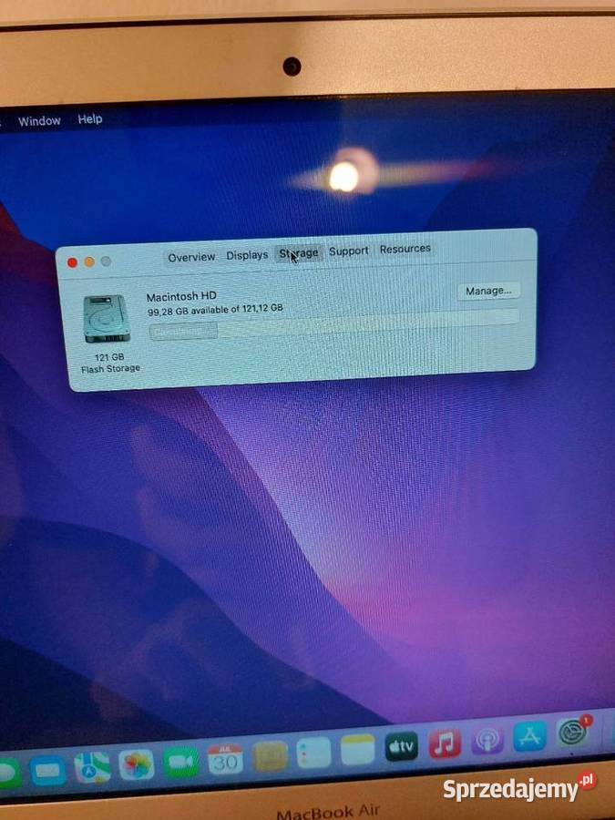 MacBook Air 13 2015 8GB RAM 128GB 280 cykle USB 3.0 Warszawa