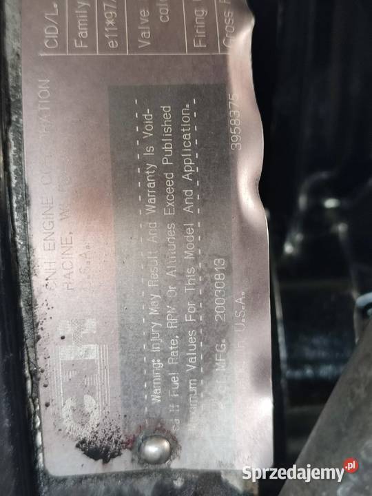 Silnik 6TAA830 HOLLAND TG230 Wilkowo sprzedam