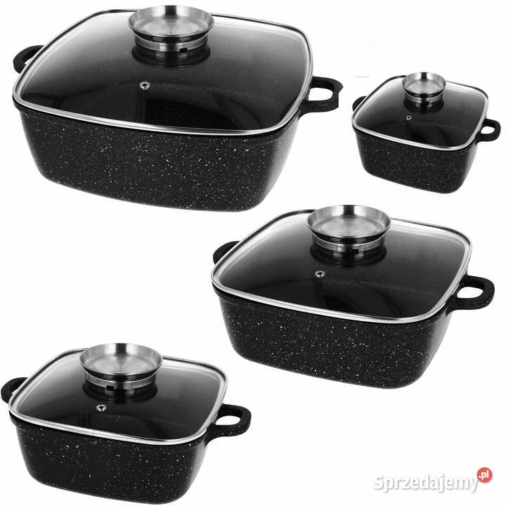 Garnki brytfanki marmurowe Garnki i szybkowary Wyposażenie wnętrz Łódź sprzedam