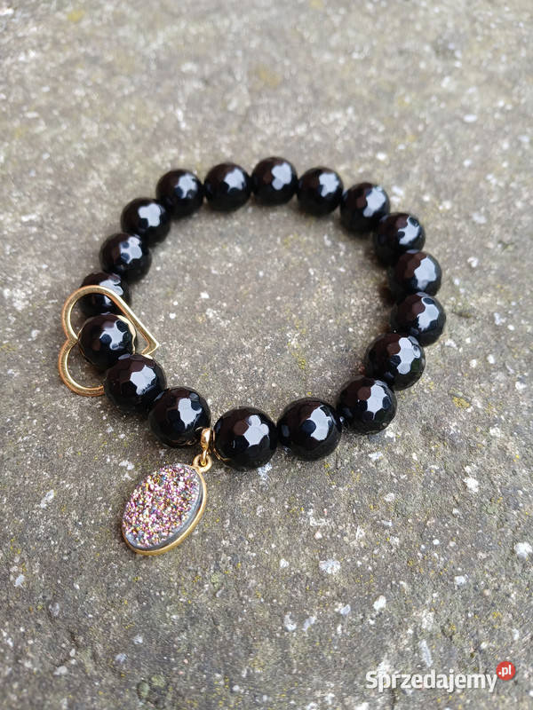 Bransoletka damska z Onyksu fasetowanego z sprzedam