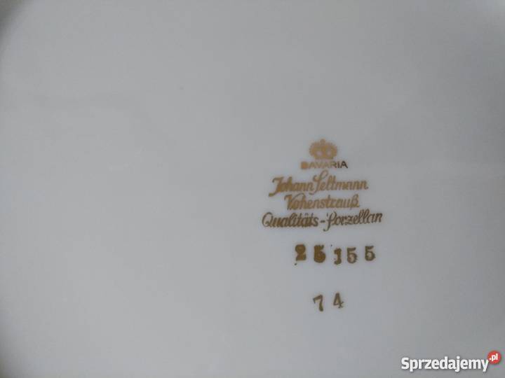 Patera talerz róża porcelana sygnowana Ropa