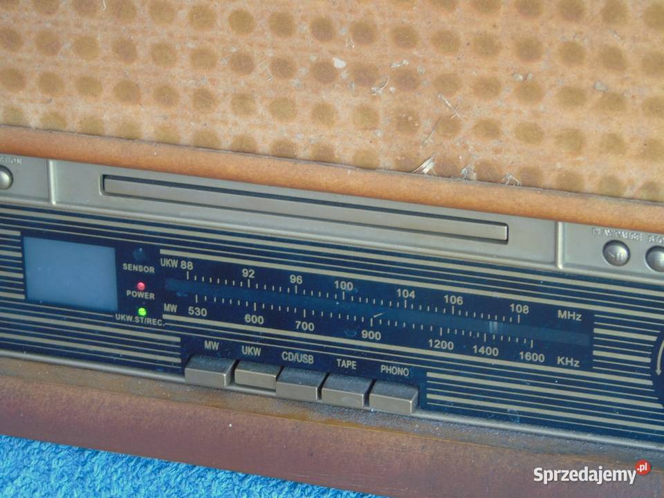 Retro Gramofon z radiem CD USB i magnetofonem i Jasło