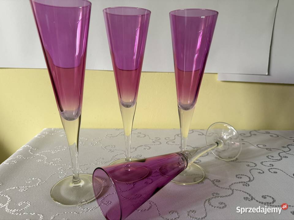 Zestaw Kieliszków do Szampana Fiolet Amethyst Kieliszki i pucharki Czerwionka-Leszczyny