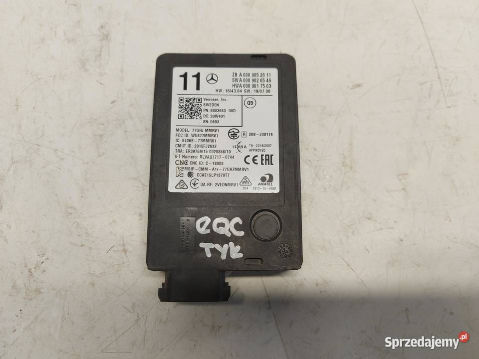 Mercedes EQC 400 W293 RADAR MODUŁ STEROWNIK sprzedam