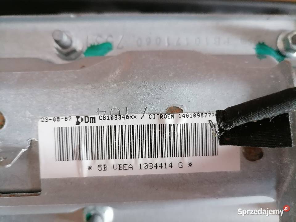 Poduszka powietrzna pasażera Peugeot 807 Wyposażenie wnętrza