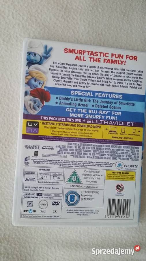 THE SMURFS 2 2013 Columbia Pictures Sony DVD Puławy