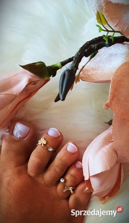 pierścionki złote na stopę Pozostałe Warszawa