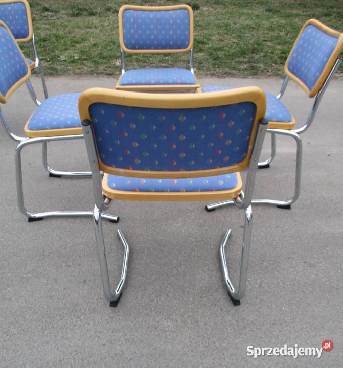 Komplet krzeseł Włochy lata 70 lubelskie Lublin
