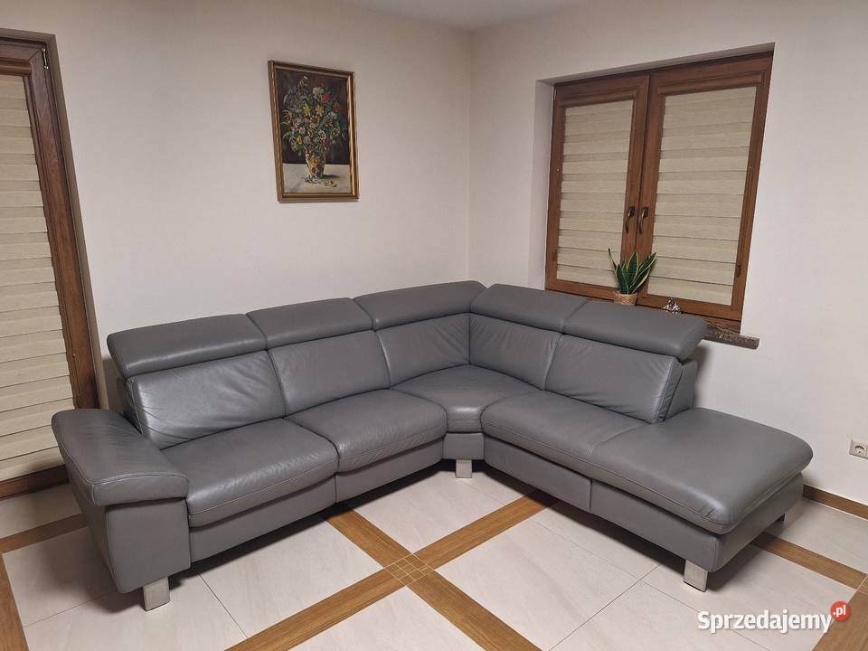 Narożnik wypoczynek skórzany skóra naturalna Narożniki Borki