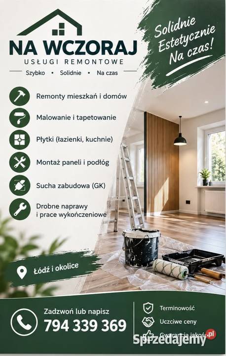 Remonty i wykończenia Łódź usługi budowlane