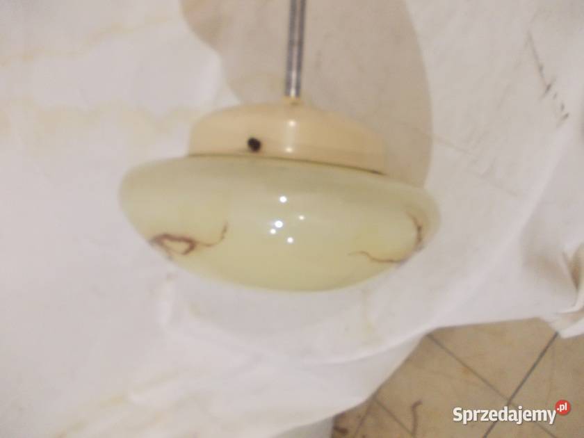 Stara wisząca lampa PRL vintage Bielsko-Biała
