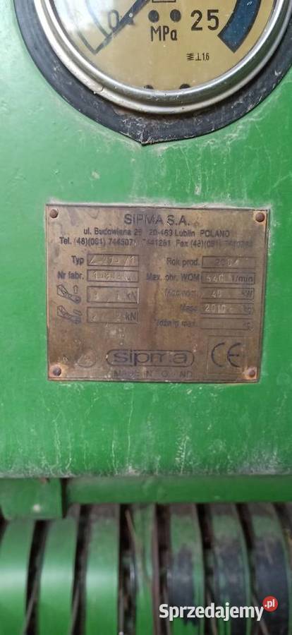 Prasa rolującą sipma Sipma lubelskie Dąbrowa