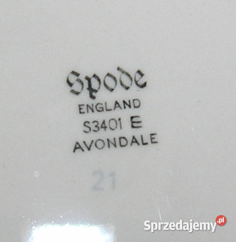 talerze vintage Spode Porcelana i szkło Bartków sprzedam