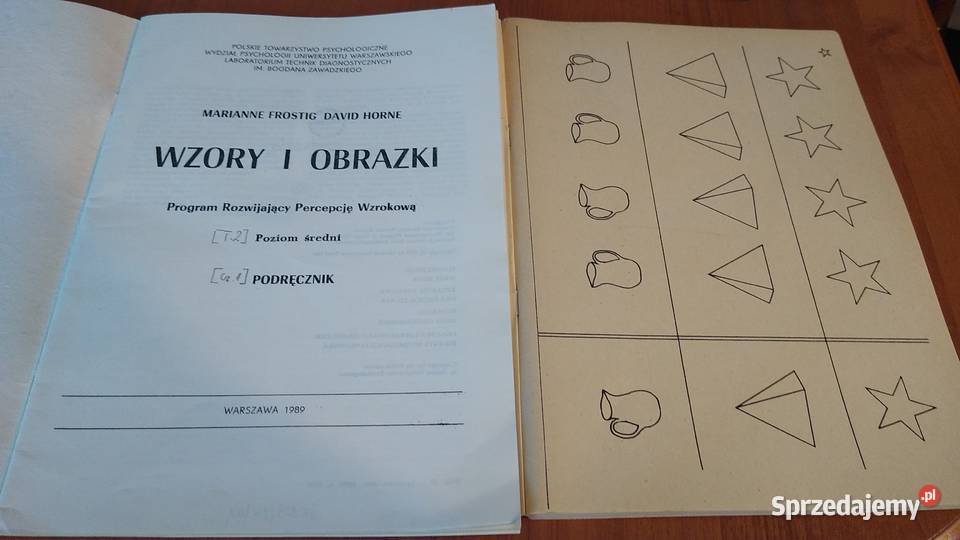 Wzory i obrazki program rozwijający percepcję Rok wydania 1986 Gdańsk