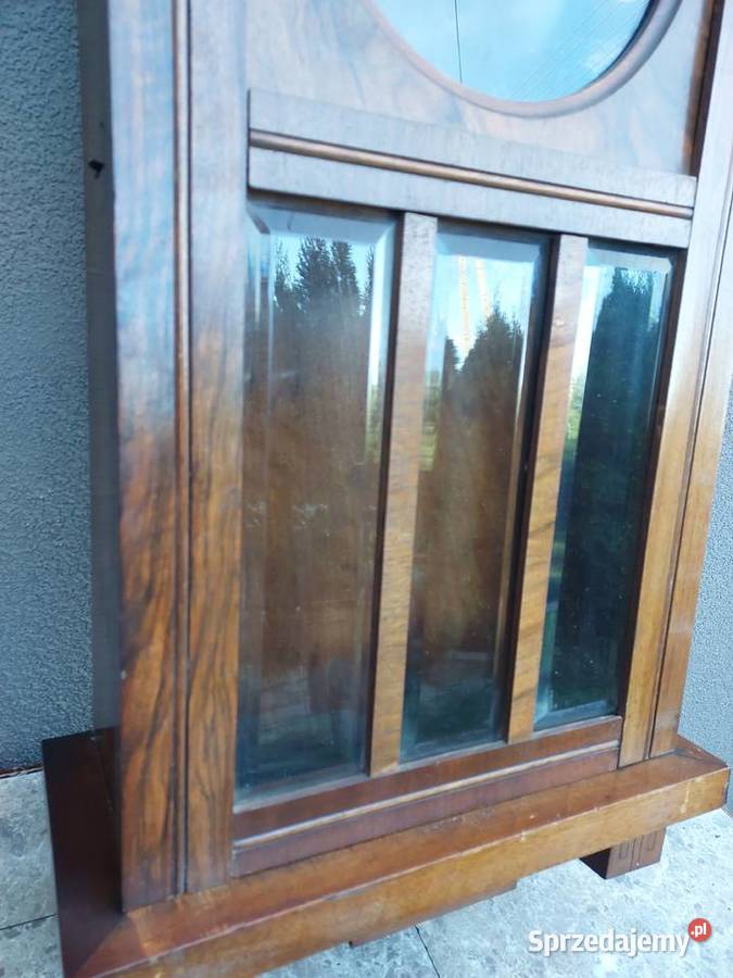 S096 Skrzynia obudowa starego zegara fazowane Tczew