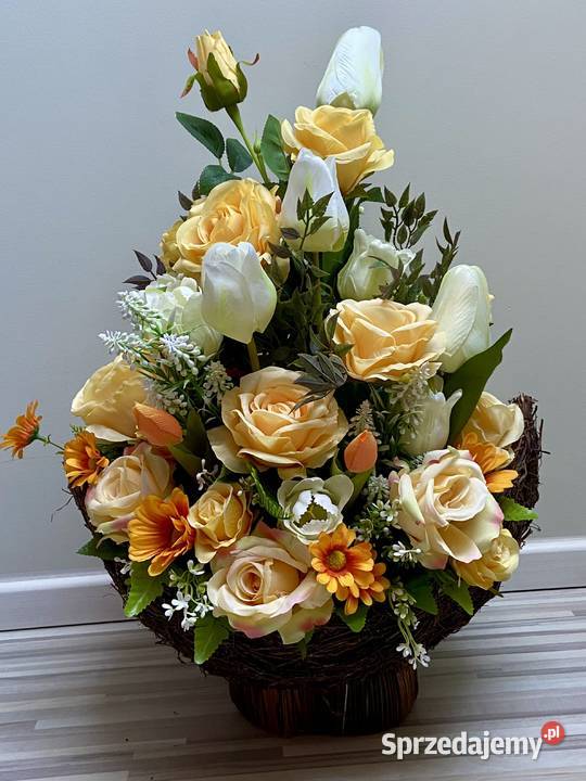 Kompozycja kwiaty sztuczne Kalisz